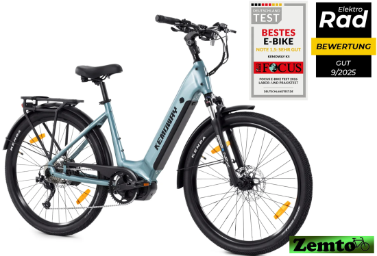 Damen E-Bike Kemoway City K5, 110NM, 720WH, blau